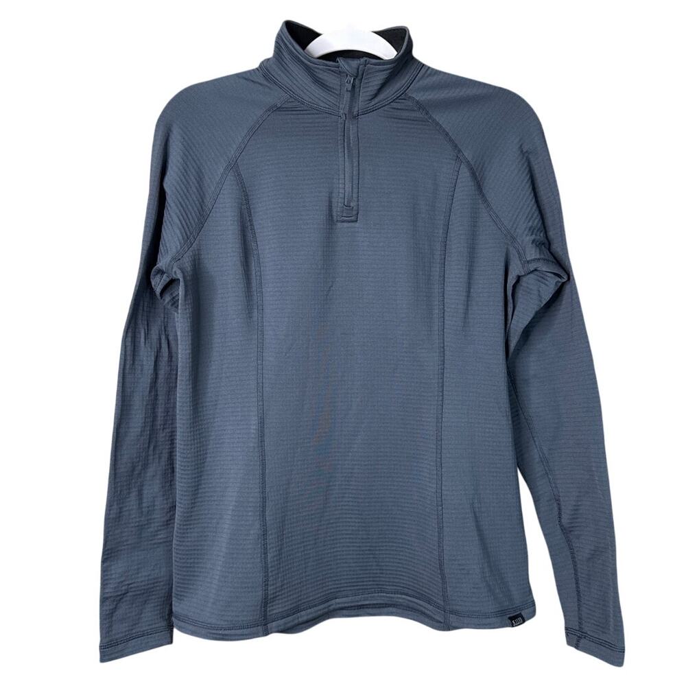 5.11 Tactical Stratos 1/4 Zip Fleece Pullover Top Turbulence Gray SZ Small